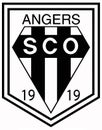 Emblem of the football club Angers Sporting Club de lÃ¢â¬â¢Ouest. France.